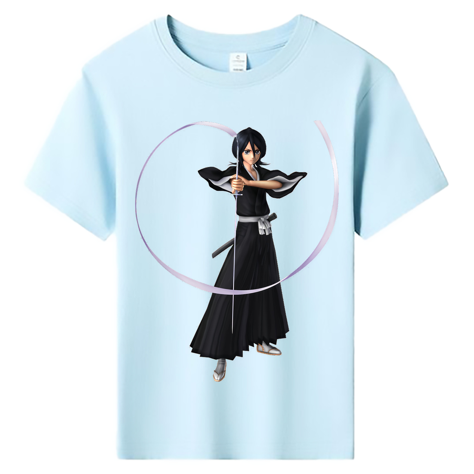 （画像用） ブリーチ 朽木ルキア BLEACH Kuchiki Rukia 綿100％キッズTシャツ（フロントプリント）